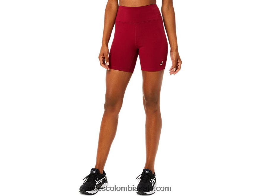 mujer Asics w pr lyte 5in quedarse corto borgoña 20X82N3841