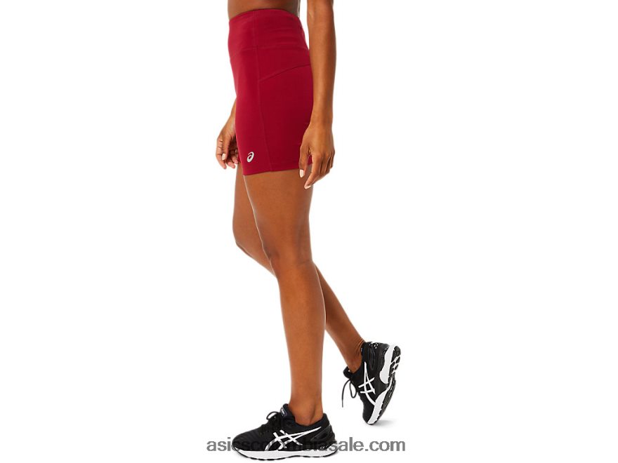 mujer Asics w pr lyte 5in quedarse corto borgoña 20X82N3841