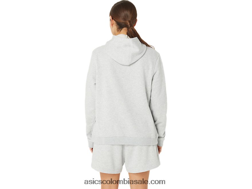 mujer Asics Sunday sana sudadera con capucha de vellón brezo gris claro 20X82N2178