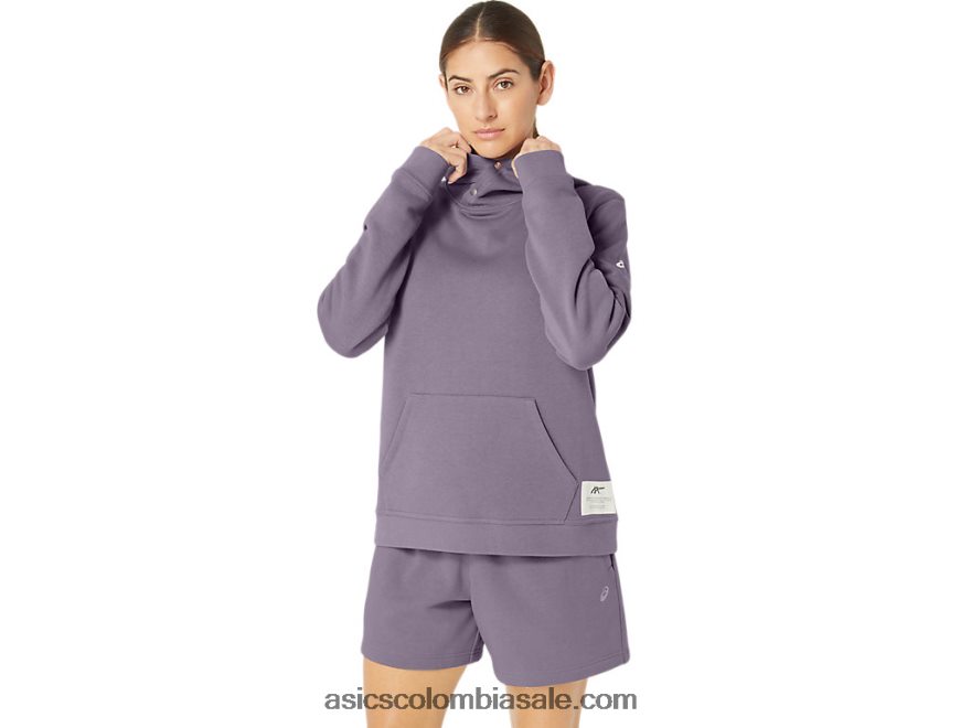 mujer Asics Sunday sana sudadera con capucha de vellón cuarzo violeta 20X82N2156