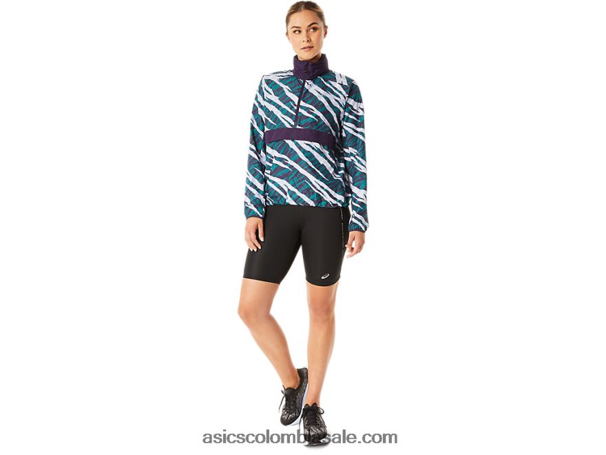 mujer Asics anorak de camuflaje salvaje pantalla de noche/pino aterciopelado 20X82N3071
