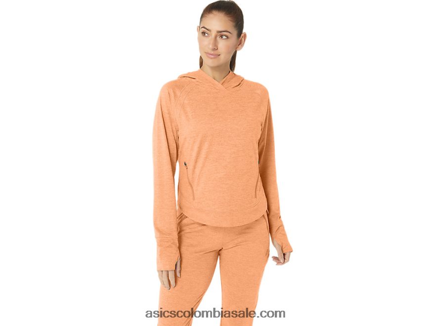 mujer Asics sudadera con capucha tech po 2.0 tinte espacial de dunas de verano 20X82N2350