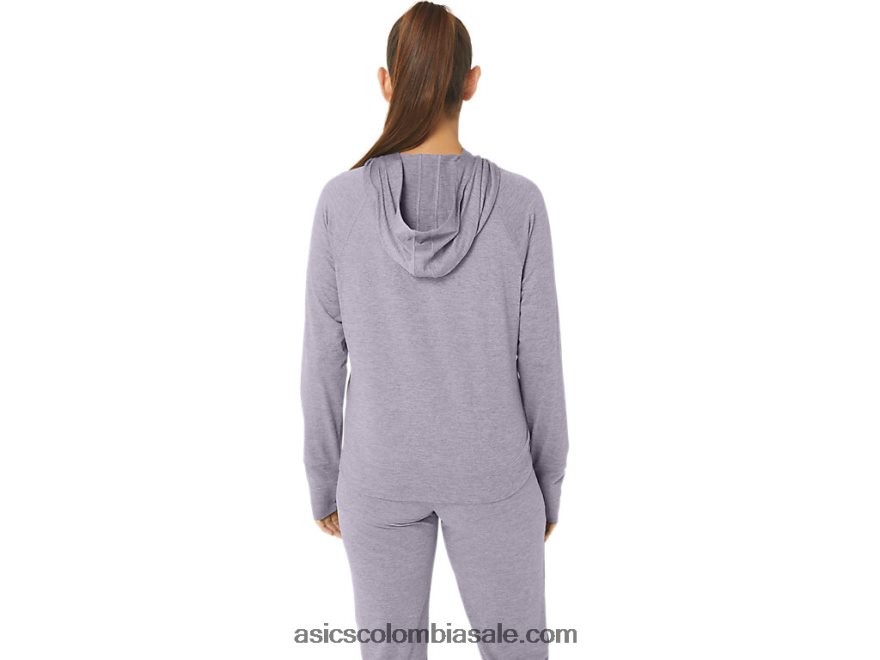 mujer Asics sudadera con capucha tech po 2.0 tinte espacial violeta anochecer 20X82N2351