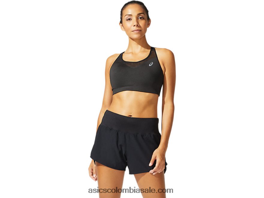 mujer Asics acelerar sujetador rendimiento negro 20X82N4025