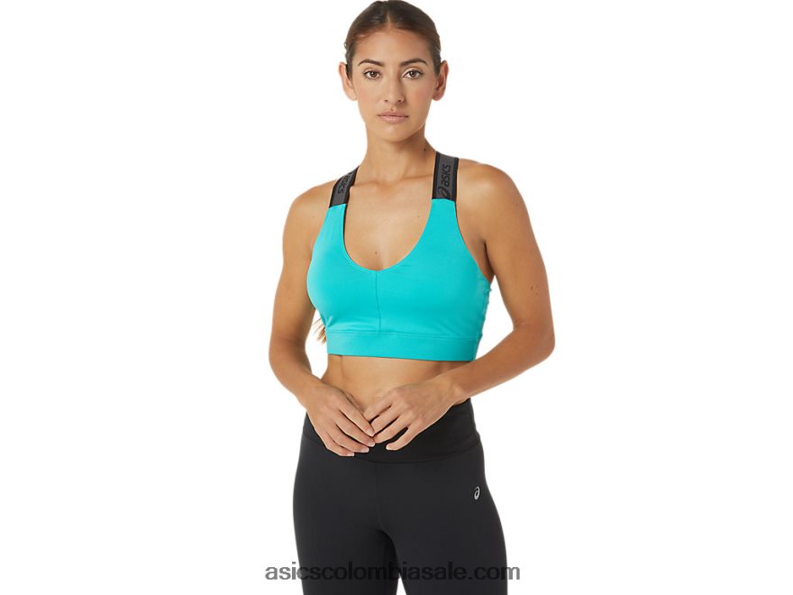 mujer Asics ajuste sana sujetador cristal marino 20X82N2788