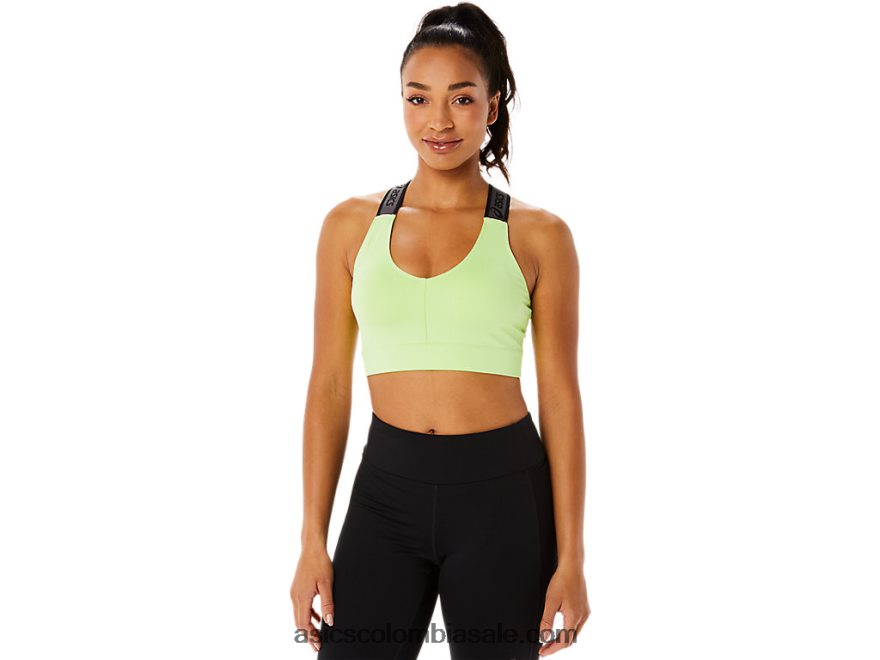 mujer Asics ajuste sana sujetador verde lima 20X82N3444