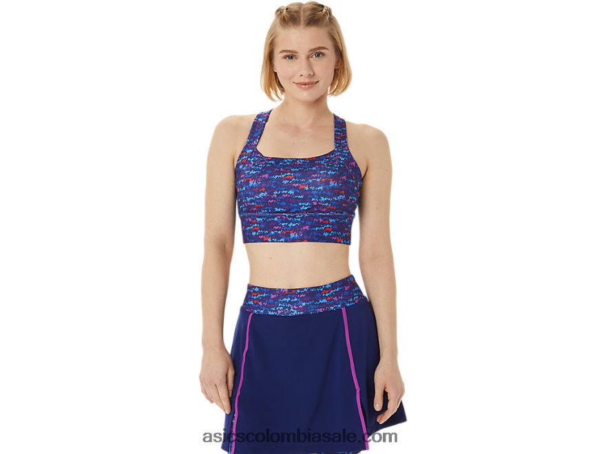 mujer Asics nuevo sujetador estampado strong 92 tenis japón cepillado aop orquídea 20X82N3007