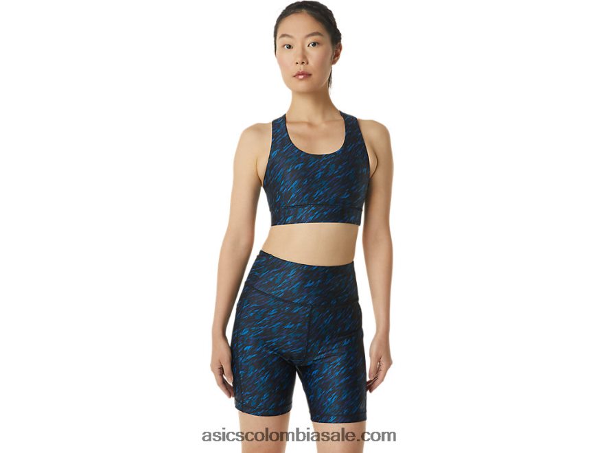 mujer Asics sostén impresión de sombra nocturna/lago 20X82N3295