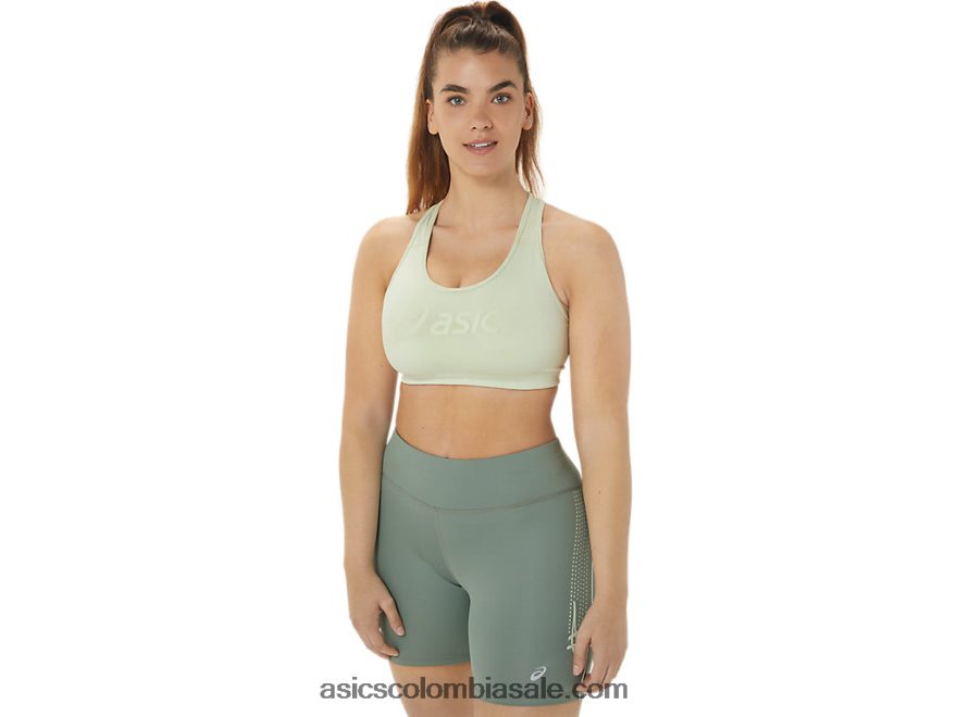 mujer Asics sujetador con relleno susurro verde 20X82N2514