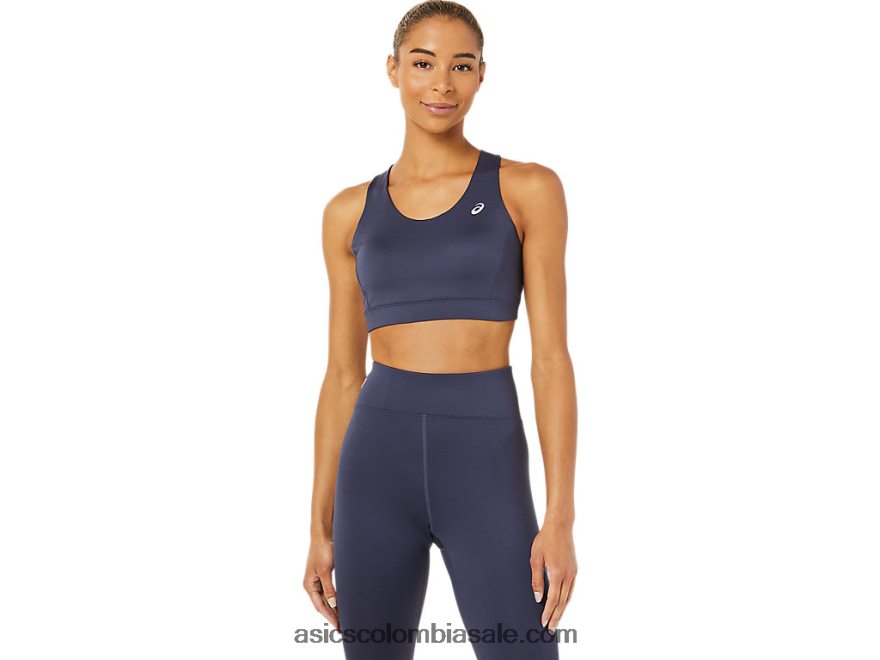 mujer Asics sujetador con tirantes cruzados en la espalda niebla índigo 20X82N3379