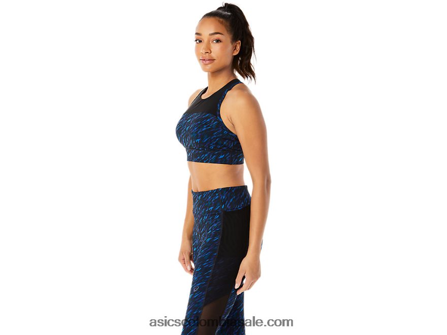 mujer Asics sujetador de tiras kate impresión de sombra nocturna/lago 20X82N3513