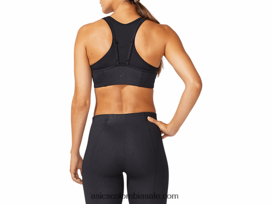mujer Asics sujetador de viajero de lujo rendimiento negro 20X82N2365