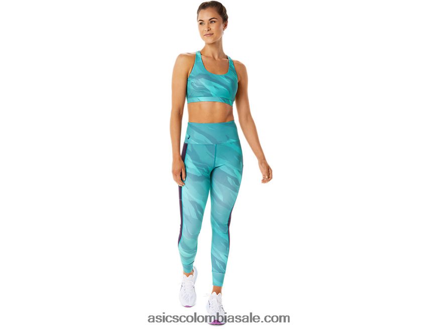 mujer Asics sujetador gráfico de entrenamiento pino brumoso 20X82N2926