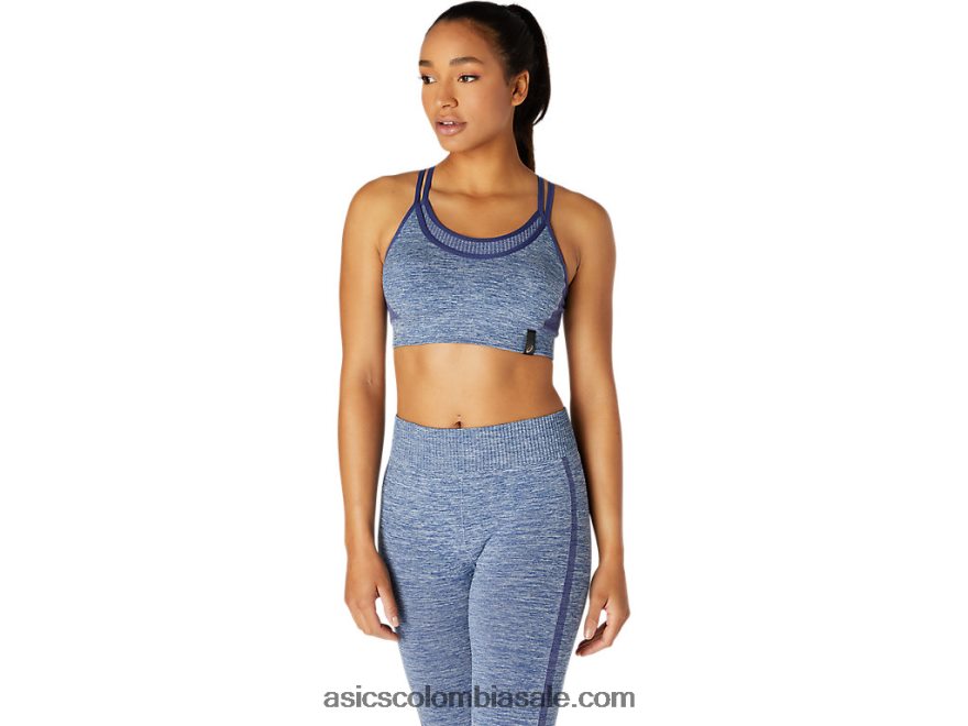 mujer Asics sujetador reversible sin costuras trueno azul 20X82N3662