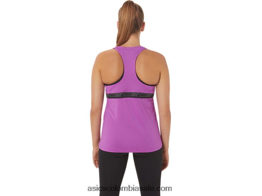 mujer Asics ajuste sana tanque orquídea 20X82N2977