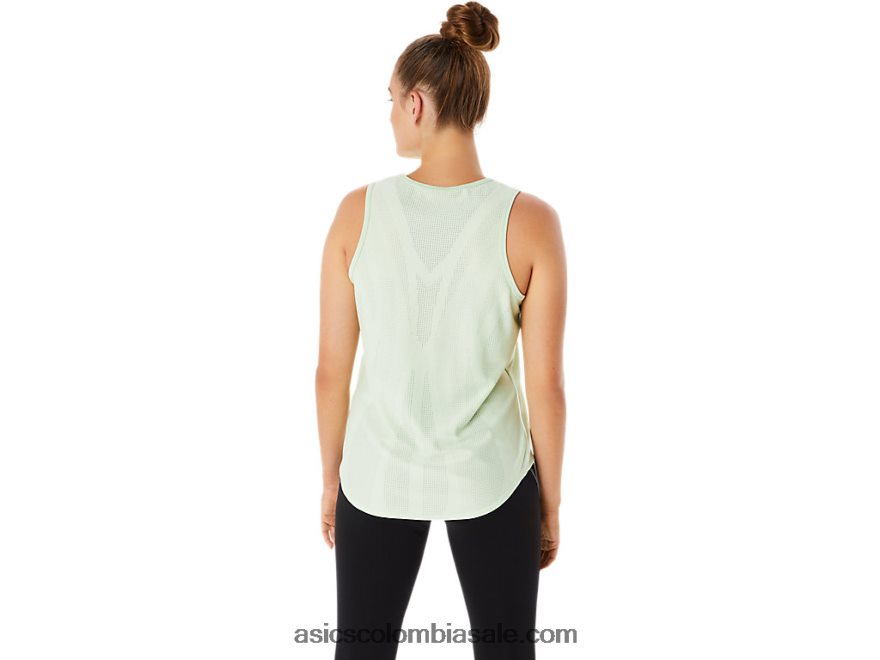 mujer Asics blusa sin mangas actibreeze susurro verde 20X82N2284