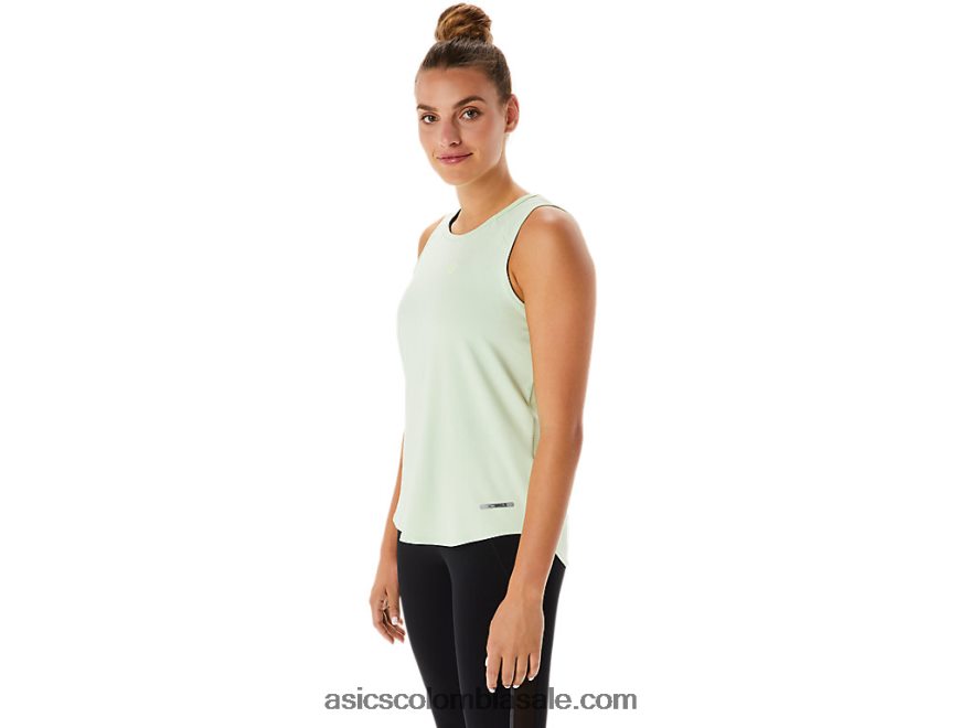 mujer Asics blusa sin mangas actibreeze susurro verde 20X82N2284