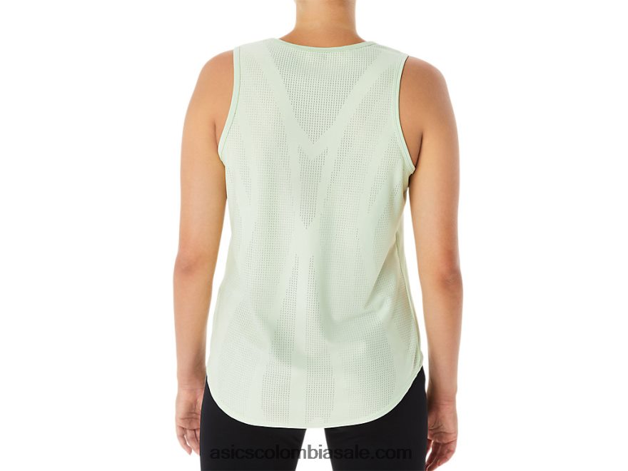 mujer Asics blusa sin mangas actibreeze susurro verde 20X82N2284