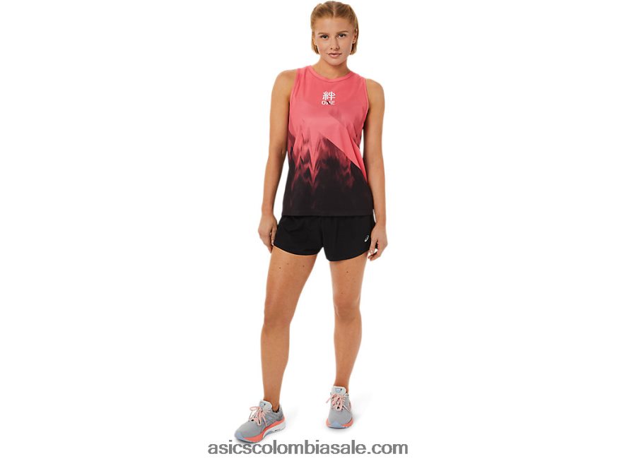 mujer Asics camiseta coral ardiente 20X82N3650
