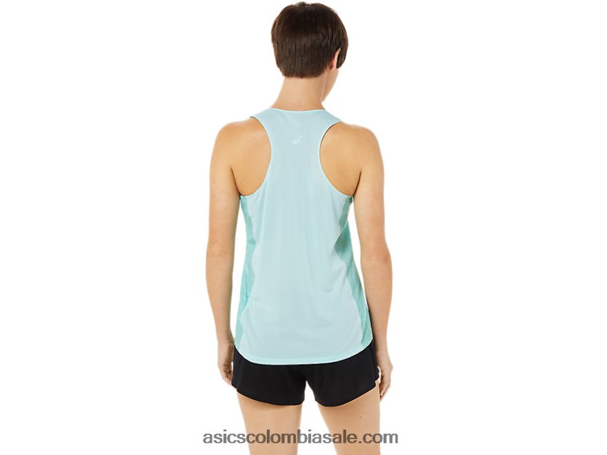 mujer Asics camiseta de malla ligera azul claro 20X82N3262