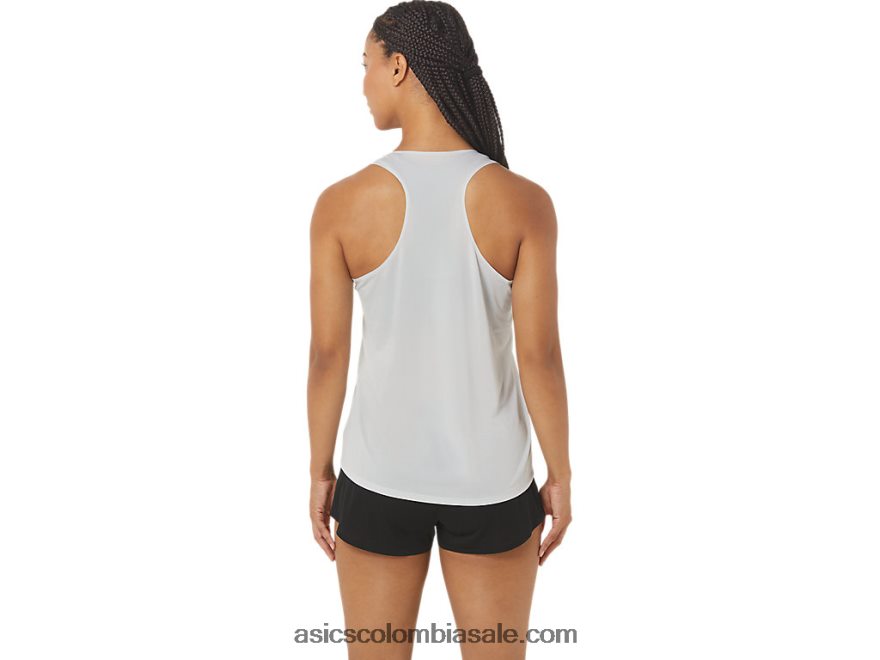 mujer Asics camiseta ligera cj-line gris glaciar/rojo eléctrico 20X82N2339