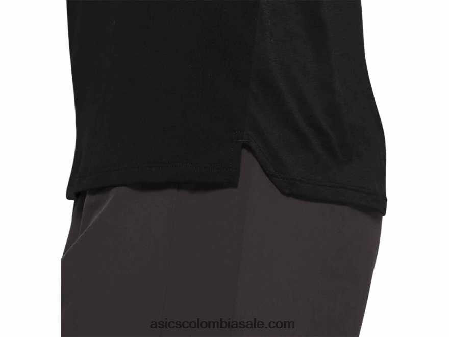 mujer Asics carrera sin mangas rendimiento negro 20X82N4184