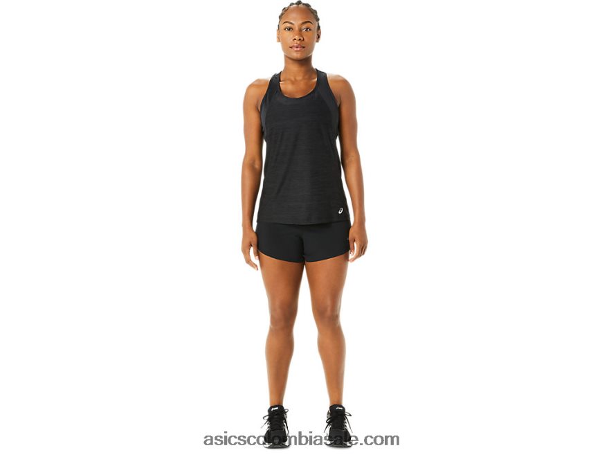mujer Asics espalda cruzada pr lyte rendimiento negro 20X82N3705