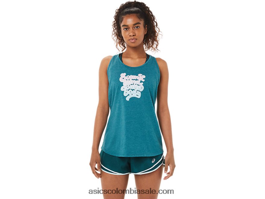 mujer Asics filosofía racerback brezo de pino de terciopelo 20X82N2828