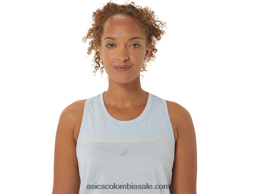 mujer Asics tanque de carreras cielo/crema 20X82N2247