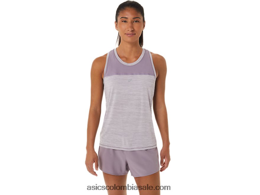 mujer Asics tanque de carreras cuarzo violeta/duna de verano 20X82N2559