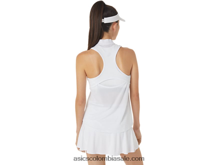 mujer Asics tanque de coincidencia blanco brillante 20X82N2516