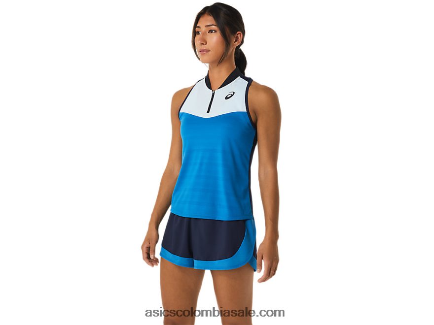 mujer Asics tanque de coincidencia cielo/azul renacido 20X82N2251