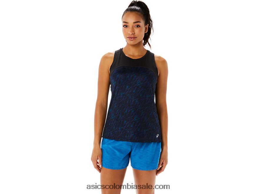 mujer Asics tanque de funcionamiento pr lyte impresión de sombra nocturna/lago 20X82N3486