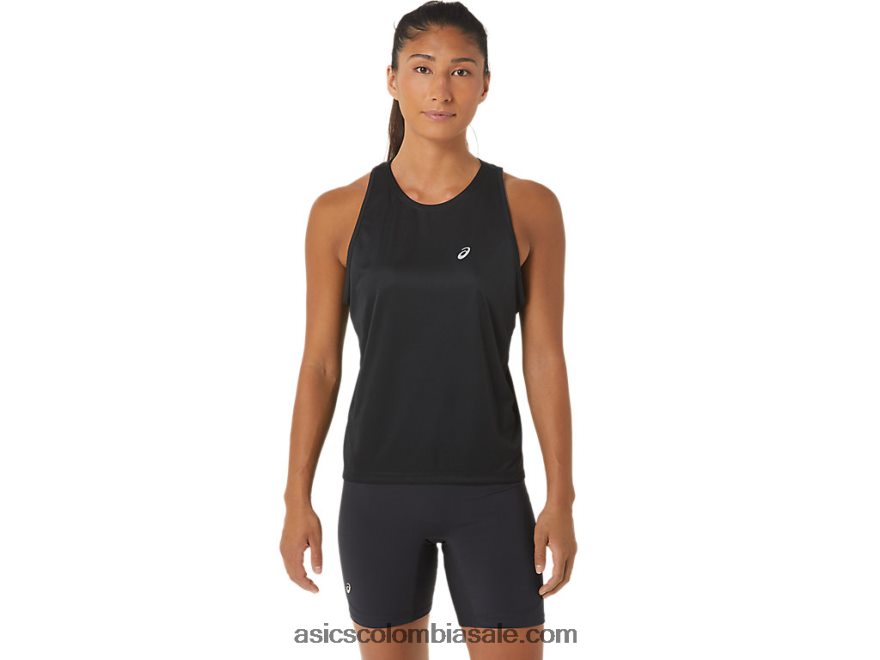 mujer Asics tanque de lyte listo para usar rendimiento negro 20X82N2330