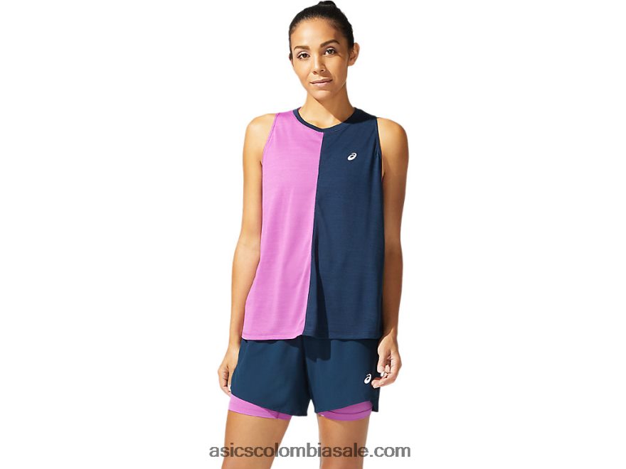 mujer Asics tanque de tokio azul francés/uva digital 20X82N4041