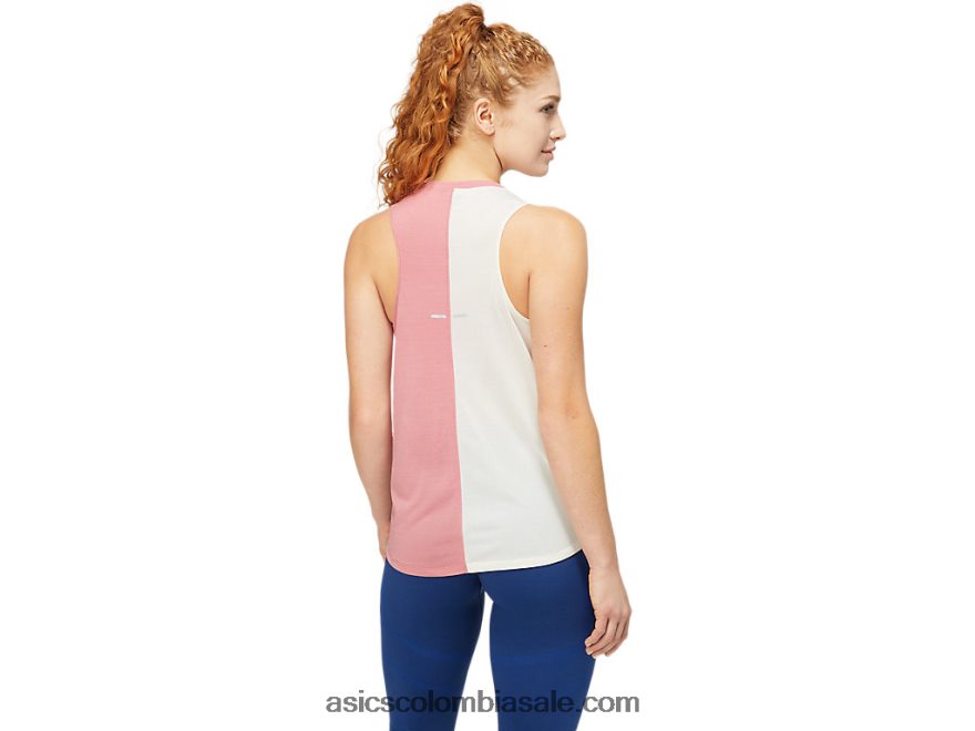 mujer Asics tanque de tokio rosa ahumado/abedul 20X82N3839