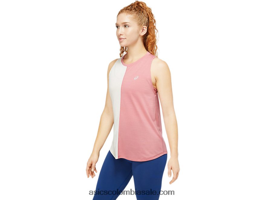 mujer Asics tanque de tokio rosa ahumado/abedul 20X82N3839