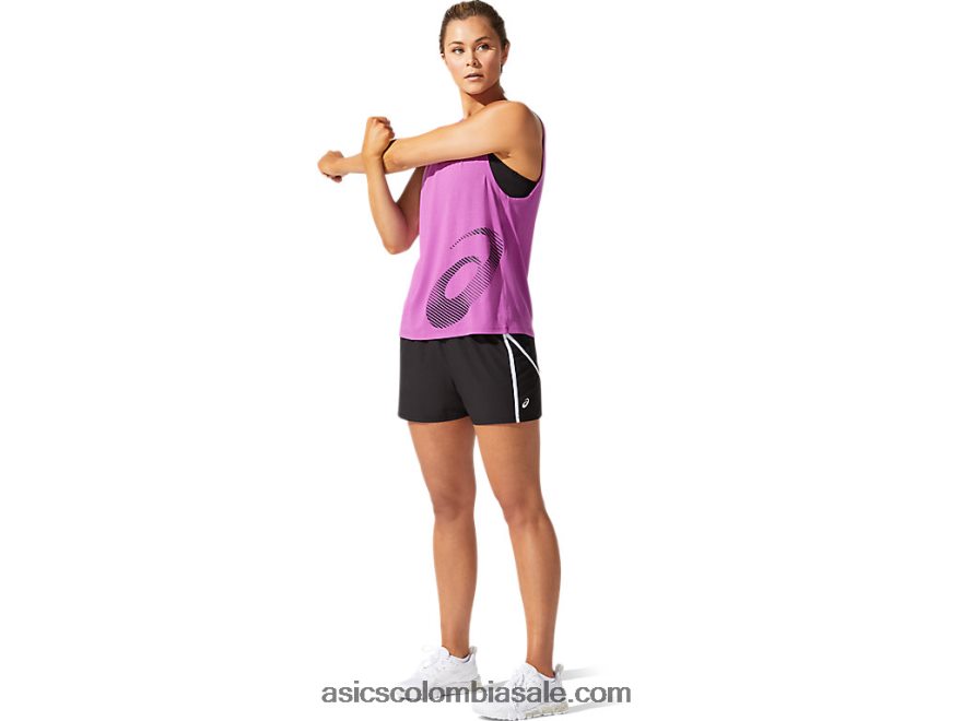 mujer Asics tanque gráfico central uva digital 20X82N4059