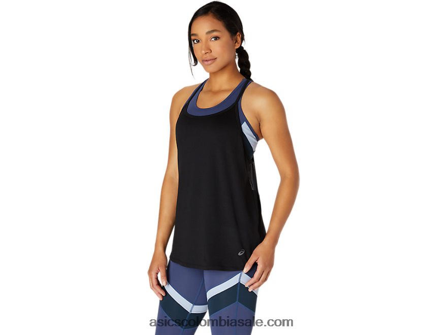 mujer Asics tanque rendimiento negro 20X82N3755