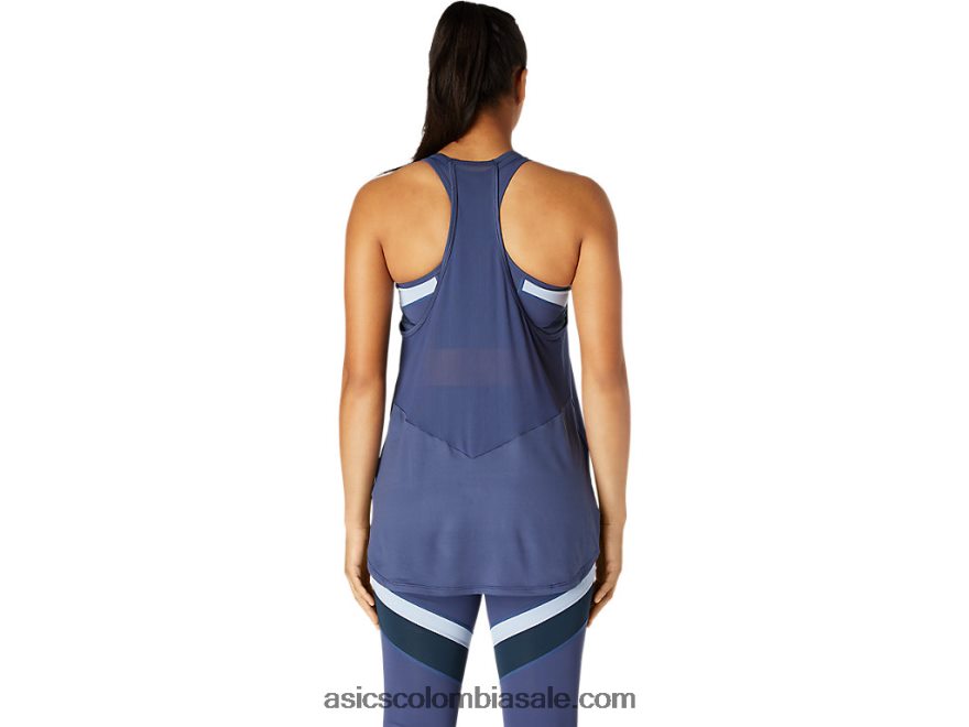 mujer Asics tanque trueno azul 20X82N3750