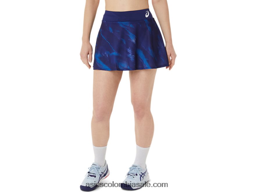 mujer Asics falda pantalón con gráfico Match buceo azul 20X82N3064