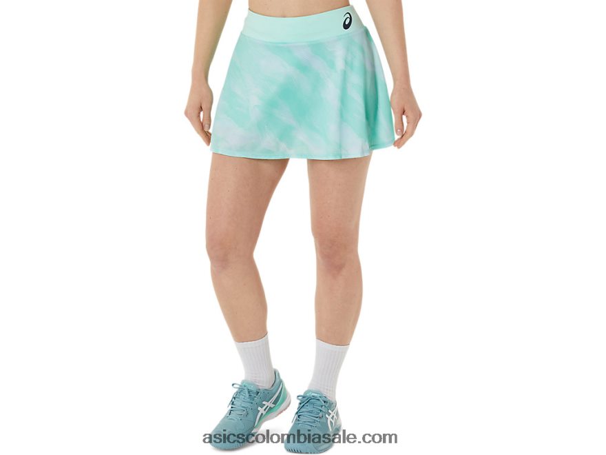 mujer Asics falda pantalón con gráfico Match hielo fresco 20X82N3067