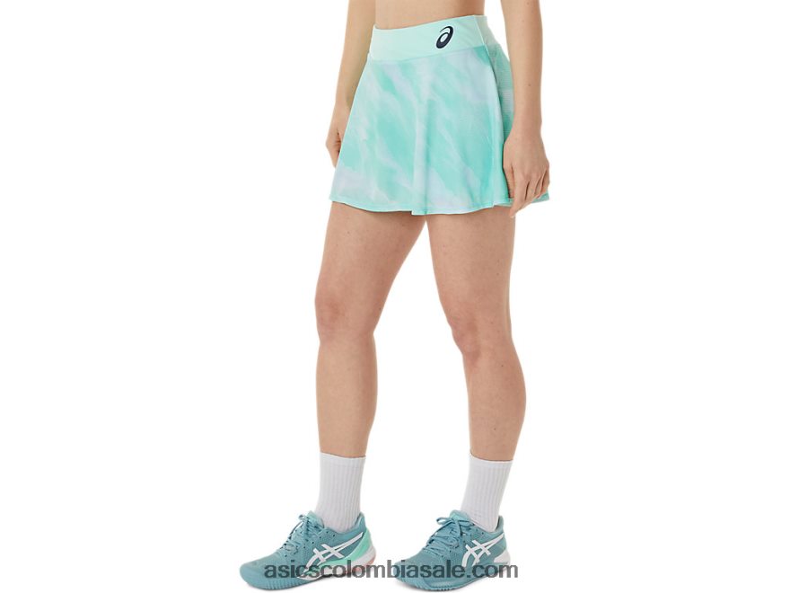 mujer Asics falda pantalón con gráfico Match hielo fresco 20X82N3067