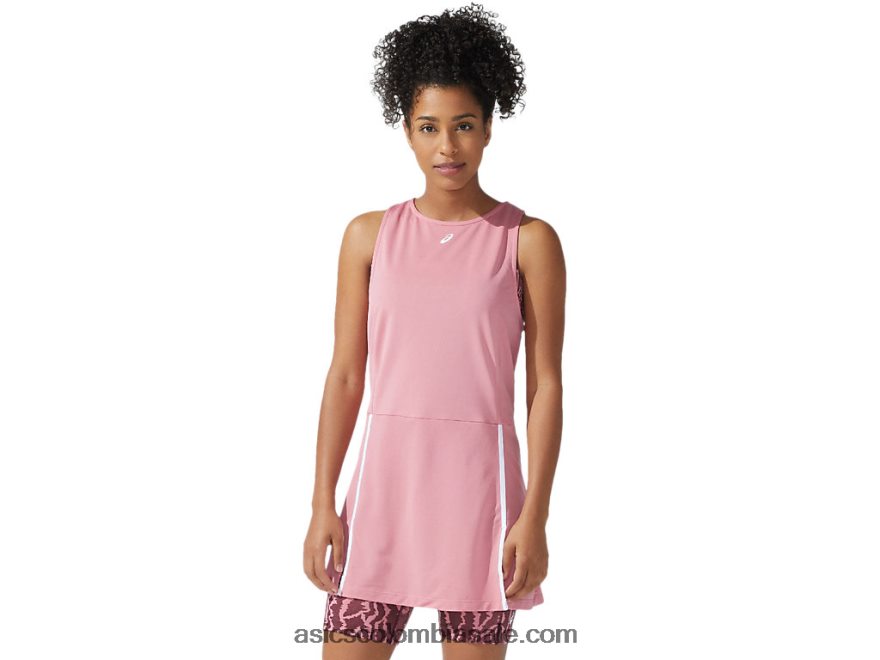 mujer Asics nuevo vestido fuerte 92 estampado de rosa ahumado/marte profundo 20X82N3835