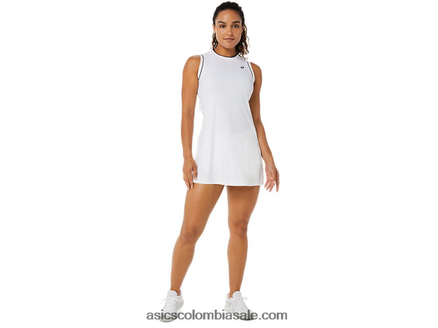mujer Asics vestido blanco brillante 20X82N3481