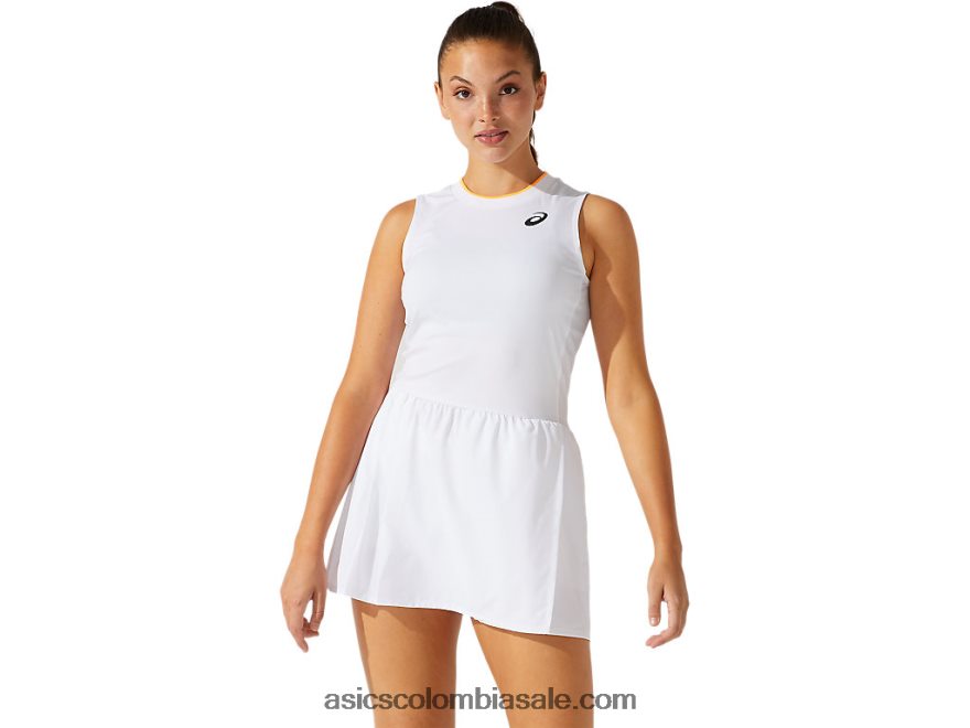 mujer Asics vestido de partido blanco brillante/blanco brillante 20X82N4067