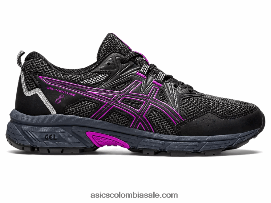 mujer Asics empresa de gel 8 Orquídea negra 20X82N2710