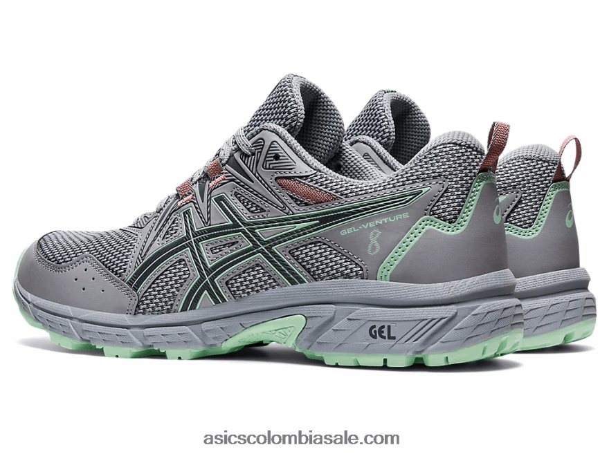 mujer Asics empresa de gel 8 gris piedmont/metrópolis 20X82N3355