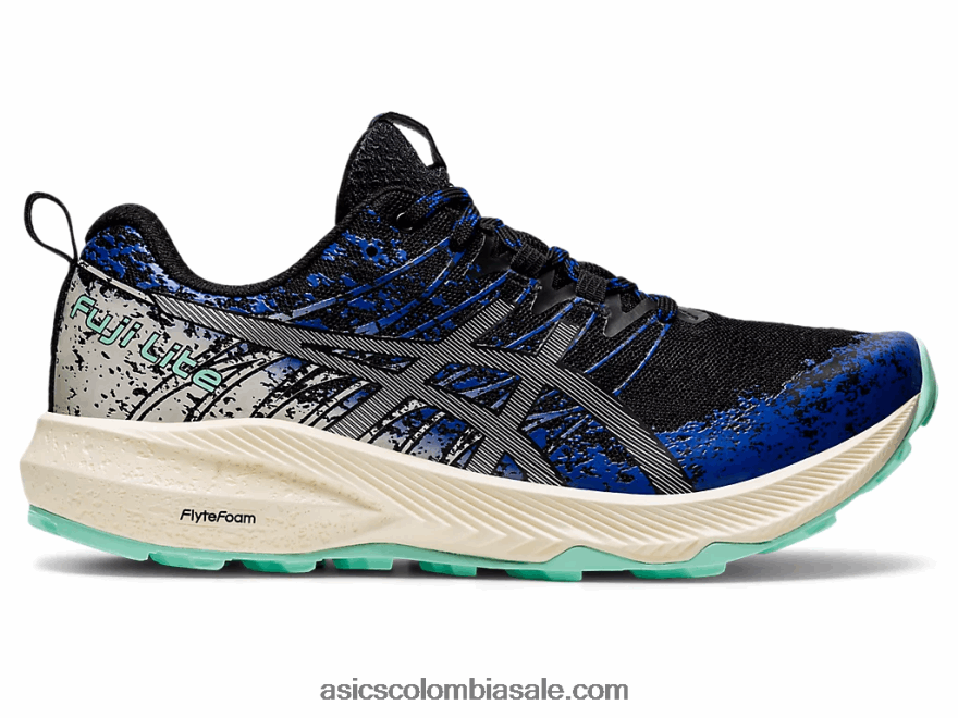 mujer Asics fuji lite 2 negro/plata pura 20X82N3898