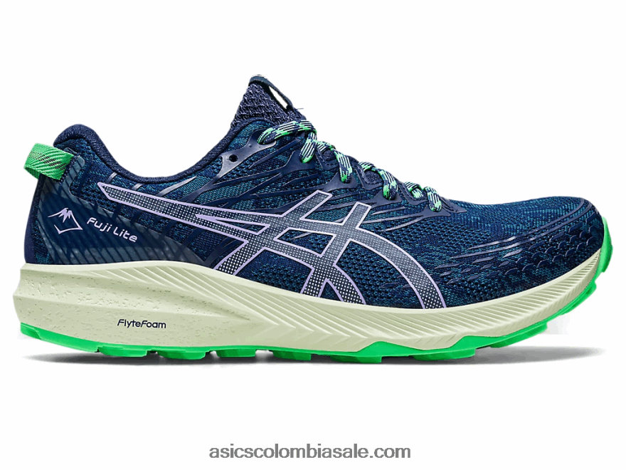 mujer Asics fuji lite 3 tinta verde azulado/violeta digital 20X82N2639